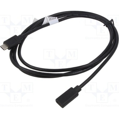 Digitus AK-300210-015-S USB 2.0, USB C zásuvka, USB C vidlice, niklovaný, 1,5m