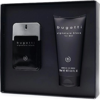 Bugatti Signature Black Men EDT 100 ml + sprchový gél 200 ml darčeková sada