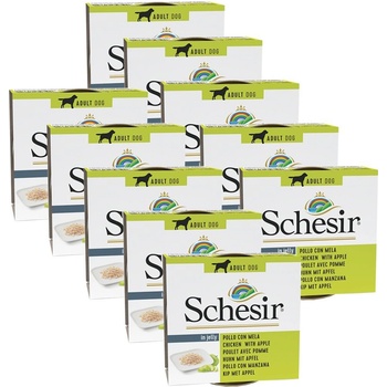 Schesir Dog Adult kuracie s jablkom 10 x 150 g