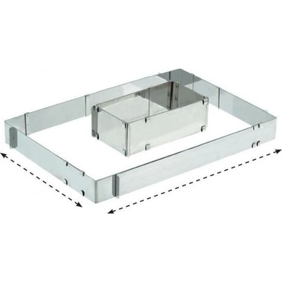 Schneider dortový ráfek hranatý nastavitelný 430x290-840x560/50 mm