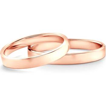 Image 1 of SAVICKI Сватбени халки: розово злато, плоски. 3 мм