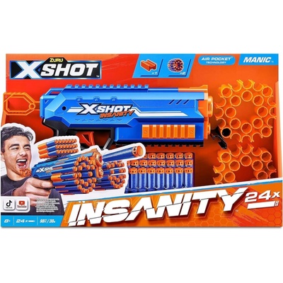 Zuru X-Shot Insanity Manic Blaster + 24 šípok