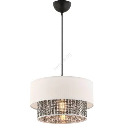 ASIR GROUP Пендант на кабел ECHO 1xE27/60W/230V кремав/сив (AS2577)