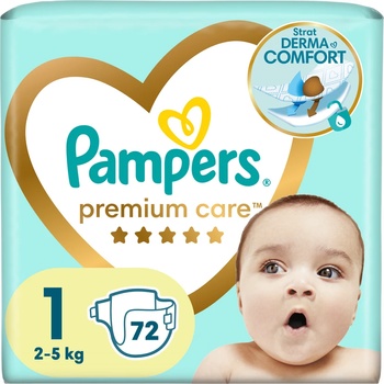 Image 1 of Pampers Premium Care VP, пелени, S1 72бр (1100024810)