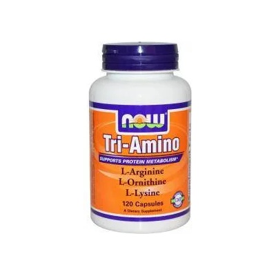 NOW Три-Амино - Tri-Amino Arginine, Ornitine, Lysine - 120 капсули - NOW FOODS, NF0152
