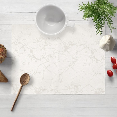 Biante Dekoračné prestieranie Parma PM-116 Strieborný mramor na krémovom 30x40 cm