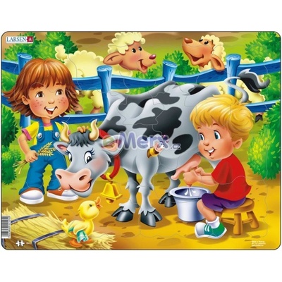Larsen Dojíme kravičku 18 dielov