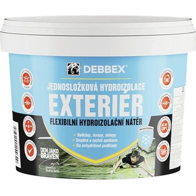 Hydroizolácia Debbex Exteriér jednozložková 13 kg