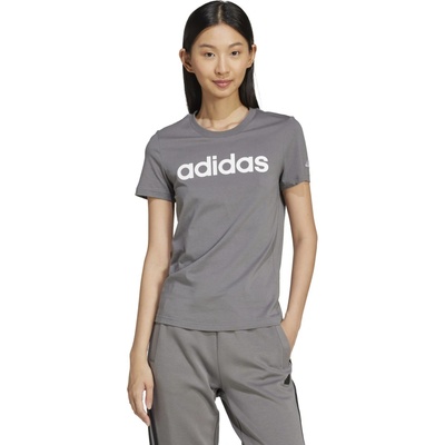 adidas Dámske tričko s logom šedá