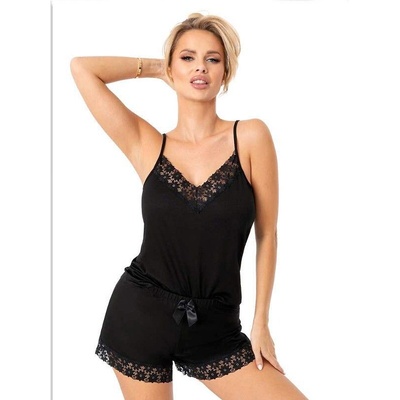 Дамска пижама Piama-Niki-Short-Czarna-CzarnyV-65725-Czarny - Син, размер XXL