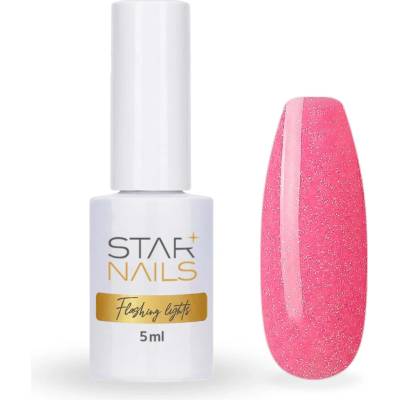 Polish Flashing Lights Uv Led gel Flirty neonově žvýkačkově růžový gel lak 024 5ml