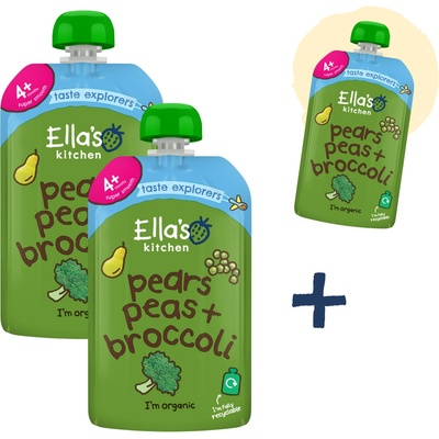 Ella's Kitchen BIO Hruška hrášek a brokolice 120 g