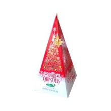 Liran Vánoční stromeček červený CHRISTMAS MAGIC zelený čaj s příchutí pomeranče 18 x 2 g