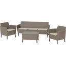 Keter Salemo 3 Seater Set cappuccino
