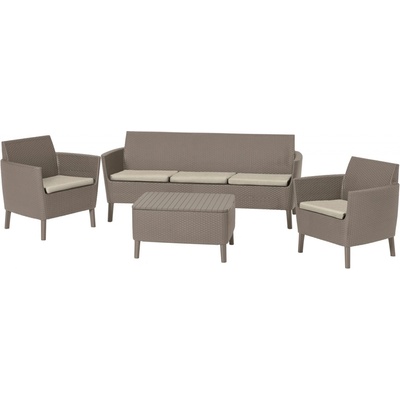 Keter Salemo 3 Seater Set cappuccino