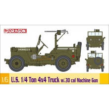 DRAGON Model Kit military 75050 U.S. Ton 4x4 Truck w/.30 cal Machine Gun 1:6 1:4 1:6