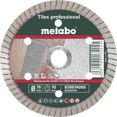 Metabo TP Professional 626874000 diamantový řezný kotouč 76 mm 1 ks obklady, přírodní kámen, keramika