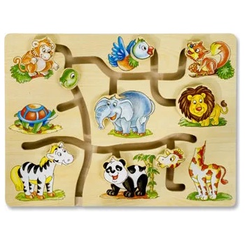 Image 1 of Pino Toys Дървен пъзел-лабиринт Pino - Джунгла (4588-1N)