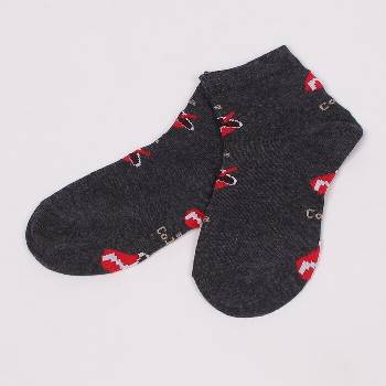 Детски чорапи в тъмносиво с Кока-Кола