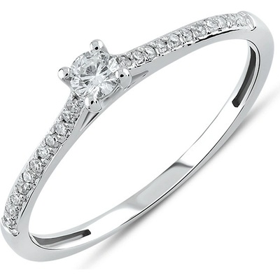 Lillian Vassago Zásnubní briliantový prsten z bílého zlata LLV59 DR042W