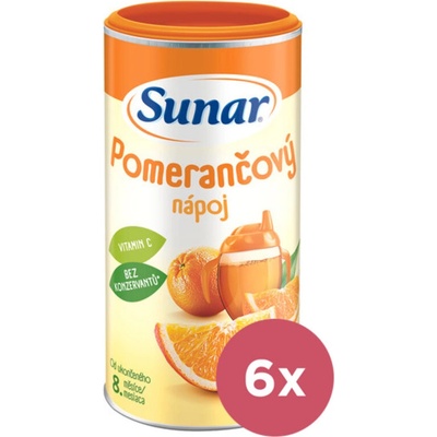 Sunar Pomarančový rozpustný nápoj dóza 6 x 200 g