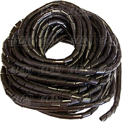 Svazovací spirála na kabely 8 mm x 10 m, černá – balení 10 m