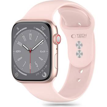 Tech-Protect Силиконова каишка за Apple Watch 6 / 7 / 8 / 9 / 10 / SE (40/41/42 mm) от Tech-Protect Silicone - Light Pink (5906302310166)