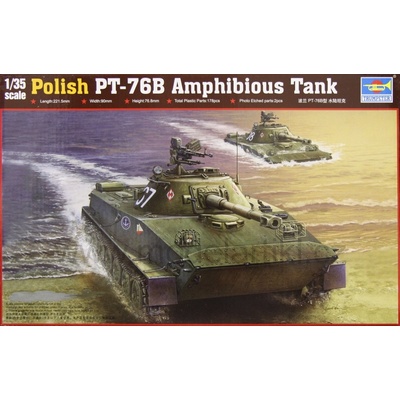 Trumpeter slepovací model Polish PT-76B Amphibious Tank 1:35