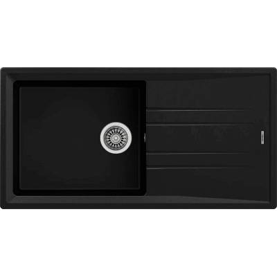 Teka Гранитна мивка, обръщаема, за шкаф 60 см Stone 60 L-TG ЧЕРНА (М.1020.ЧЕ)