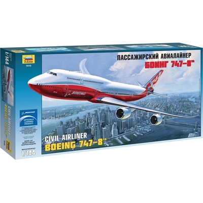 Zvezda Model Kit letadlo 7010 Boeing 747 8 1:144