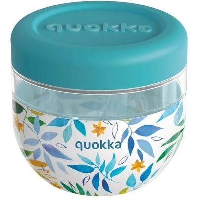 Quokka Bubble Watercolor Leaves plastová nádoba na jedlo 770 ml