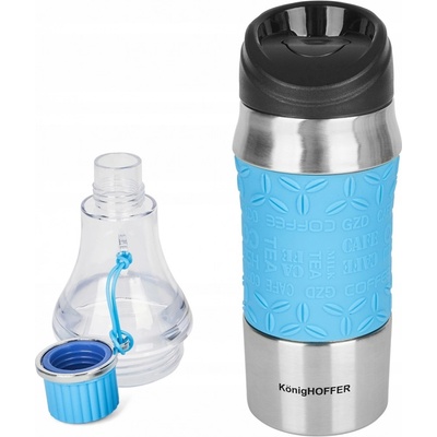 KonighofferTermofľaša hrnček 2v1 500 ml modrý