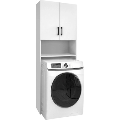 TopMebel Холтън меламинови мебели за пералня в бял цвят 65, 5x30x180см