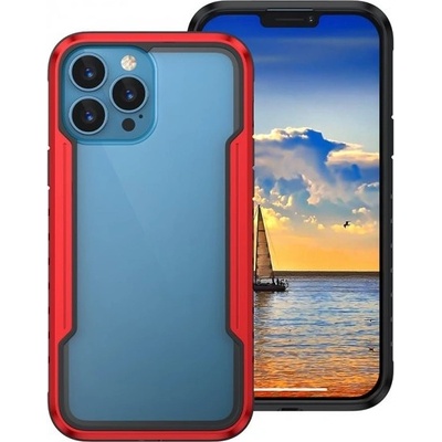AppleKing odolný kovový Armor iPhone 13 Pro Max - červené