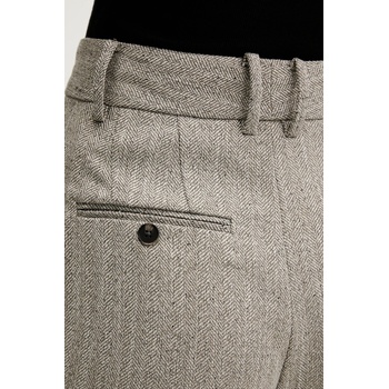 Pedro del Hierro Панталон Pedro del Hierro в бежово с широка каройка, с висока талия 7602530 (7602530)