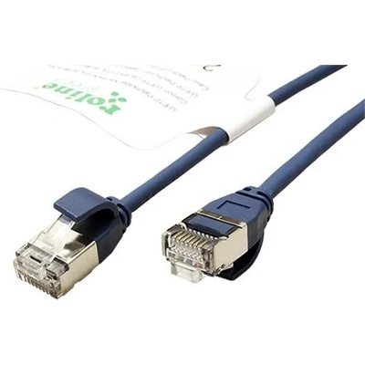 Roline 21.44.3347 U/FTP patch, kat. 6a, tenký, LSOH, 5m, modrý