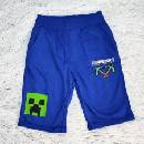 Šortky bermudy Minecraft modré