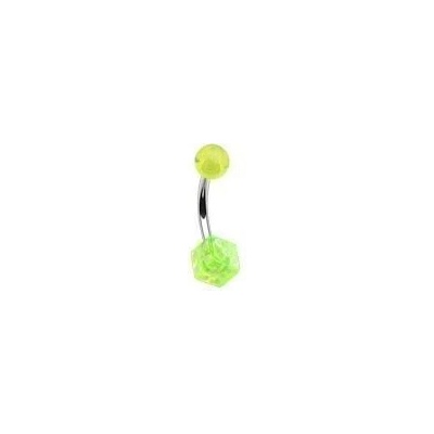 Šperky4U piercing do pupíku hrací kostka BA01024-G