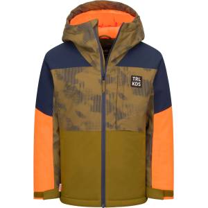 TROLLKIDS Детско ски яке Trollkids Kid's Lifjell Jacket XT Ski jacket - Spruce Green / Navy - размер 152 (EU) (703-7237-0319)