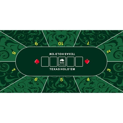 Buffalo Poker Texas Hold'em podložka zelená 180x90cm rolovacia