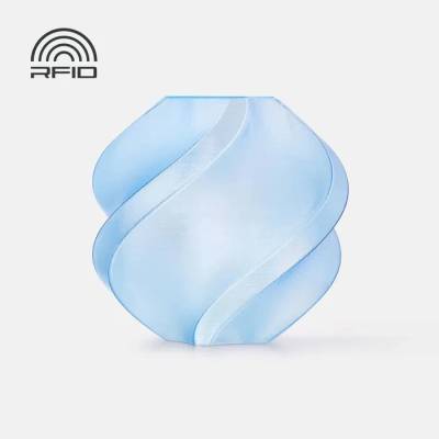 Bambu Lab PETG филамент Bambu Lab PETG Translucent, 1.75 mm, 1.0 kg, Light Blue 32600, Spool