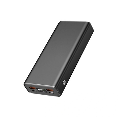 2GO ALU20 Power Bank 20000mAh 42.5W USB-A/USB-C Сив (797518)