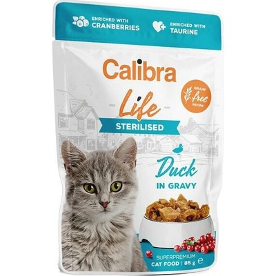 Calibra Cat Life Sterilised Duck in Gravy 28 x 85 g