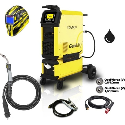 Kowax SET 1Q GeniMig 355DP LCD 5" MIG/MAG/LiftTIG + zvárací horák HKM360A4 QUATRO + zváracia kukla KWX730MAX2,5!