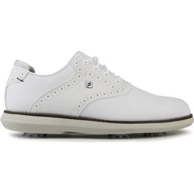 FootJoy Голф обувки FootJoy Kids' Traditions Spiked Golf Shoes - White/Grey