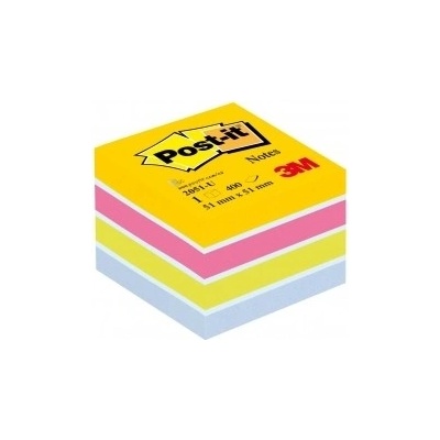 POST-IT Bloček kocka Post-it 51x51 mini mix farieb (MM205130)