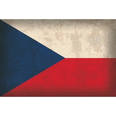Ceduľa Vlajka Česko