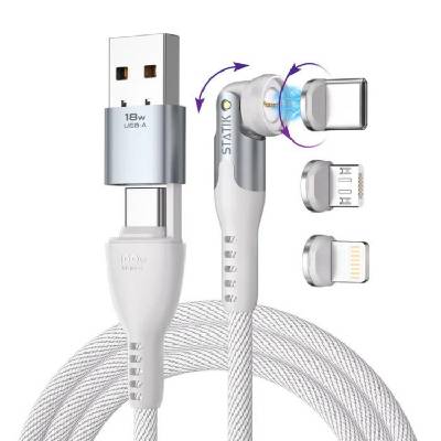 Statik 360 Pro 2.0 magnetický USB kabel (2m) bílá