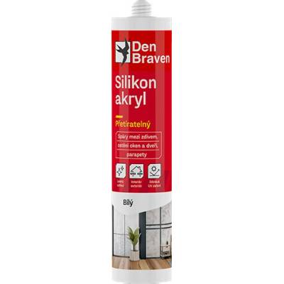 DEN BRAVEN Silikon akrylový tmel 280 ml
