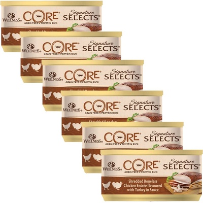 Wellness Core Signature Selects пиле & пуйка 6 x 79 г